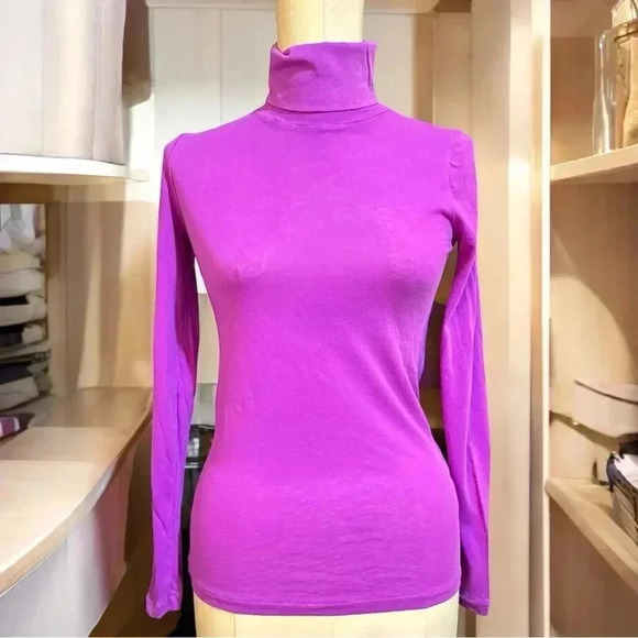 J. Crew Sweaters - 078 J.Crew | Vibrant Purple Long-Sleeve Turtleneck Top (Size XXXS)
